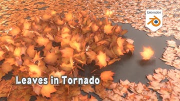 [Tut] Leaves in a Tornado Wind - Blender Geometry Simulation 3.6+