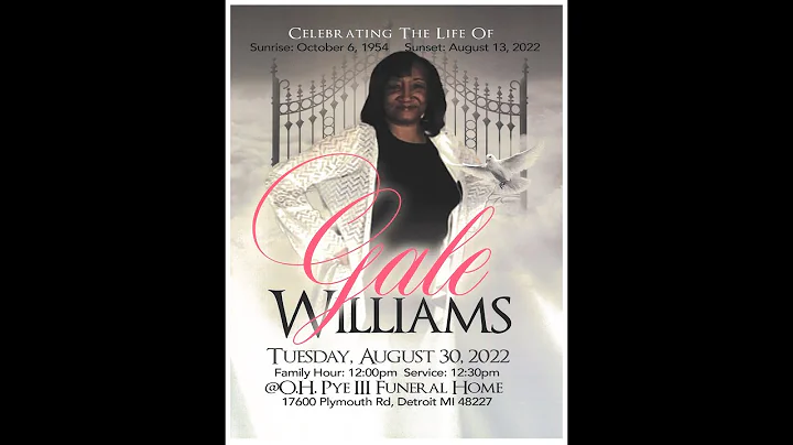 Homegoing Services For Gale Williams