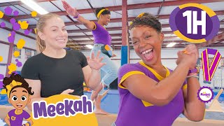 Meekah Learns Gymnastics With Shawn Johnson Meekah Special Educational Videos For Kids