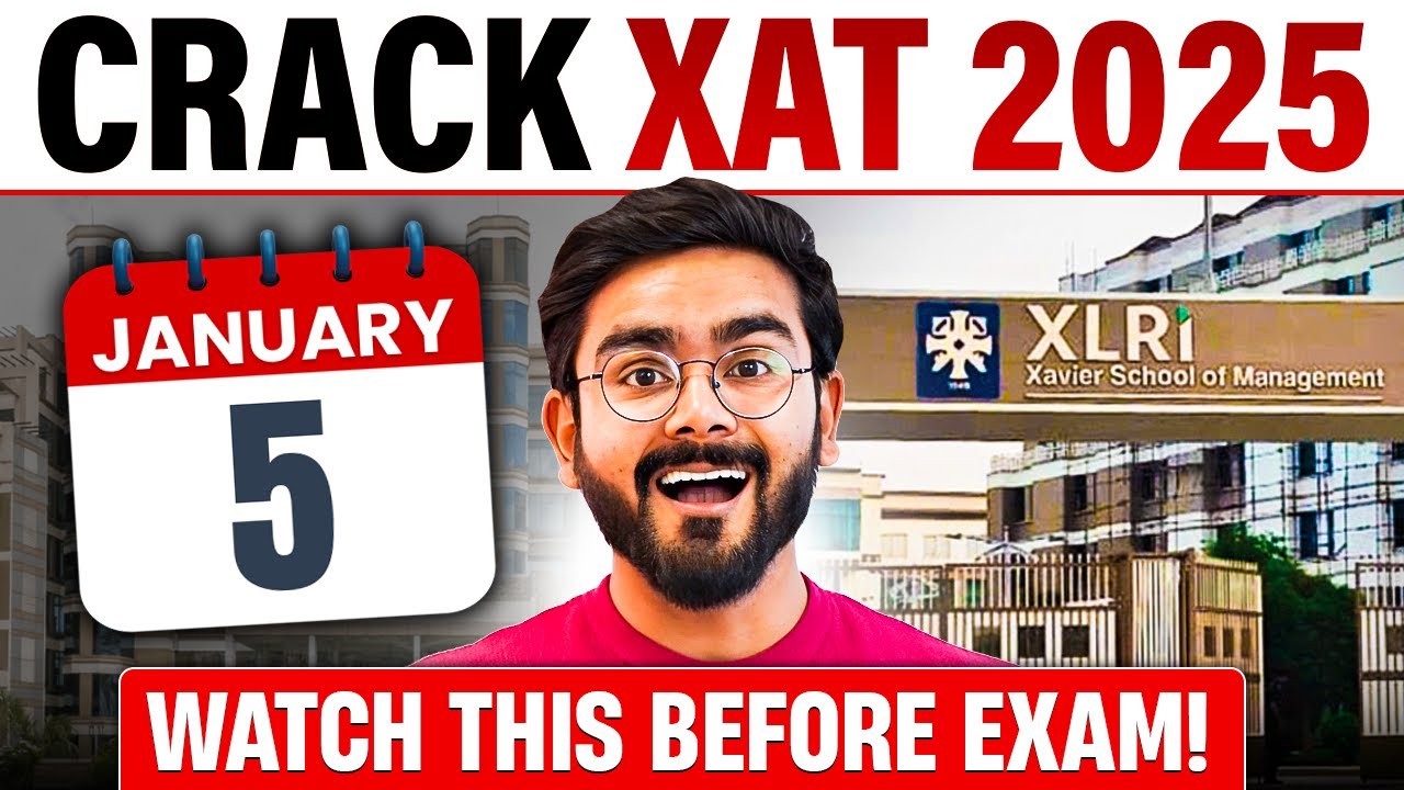 Crack XAT in 10 days | XAT exam Preparation strategy - YouTube