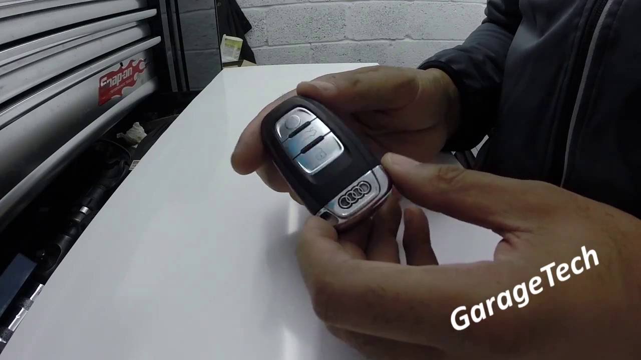 Audi Key fob remote Battery replacement A4 A5 A6 A7 A8 Q5 Q7 - YouTube