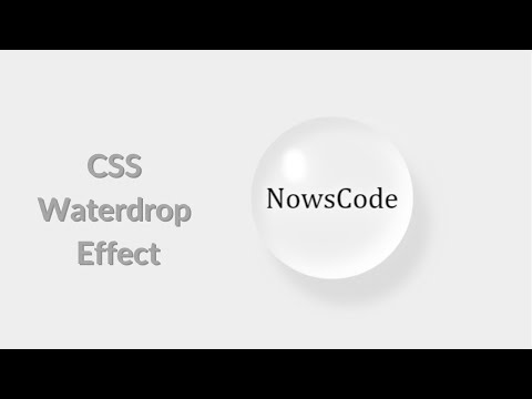 CSS Water Drop Effects #html #css #csseffect #waterdropeffects