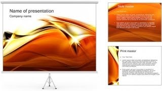 Abstract Orange Waves