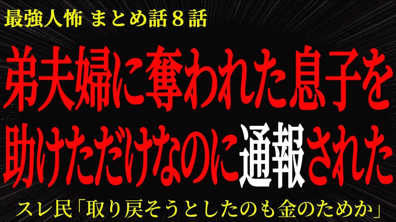【2chヒトコワ】弟夫婦に奪われた息子を助けただけなのに通報された【2ch怖いスレ】