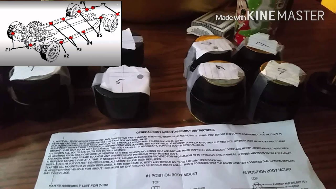 Body Mounts Assemebly Instruction - YouTube