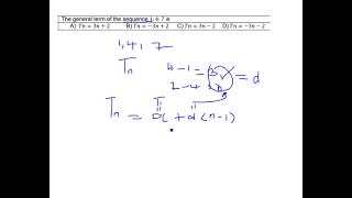 Finding The General Term for a Linear Number Pattern