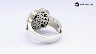 Sterling Silver Ring With 18K Gold And Diamond ARG-8053-DY