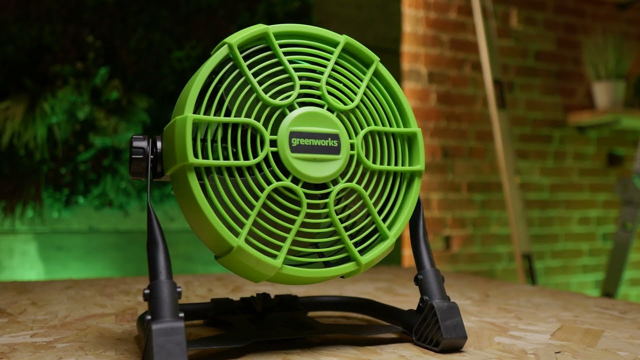 Greenworks Fan G24FAN - YouTube