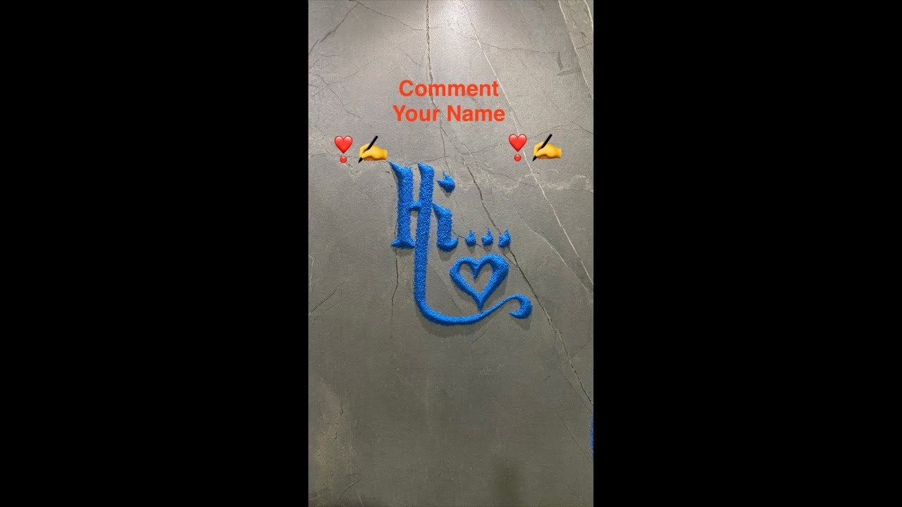 Comment your name ❣️✍️Vijaybhai art is live