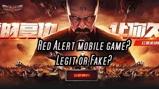 Red Alert mobile game Legit or fake Lets discuss