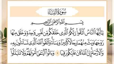 4 سورة النساء القارئ الشيخ حسن النخلي
