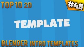 TOP 10 Blender 2D intro templates #48 (Free download)