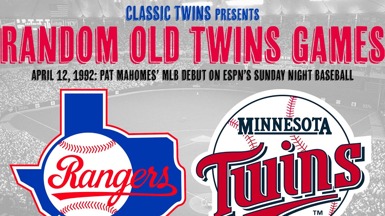 Pat Mahomes' MLB Debut: Minnesota Twins vs Texas Rangers (04/12/1992) 