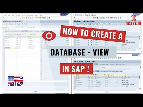 Create a View in SAP - Database Views [english]