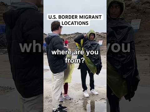 People from everywhere at the US Border 🇨🇳🇹🇷🇨🇴🇲🇷