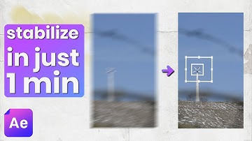 Stabilize Shaky Footage in 1 Minute (After Effects) | 1MinShow Ep 11