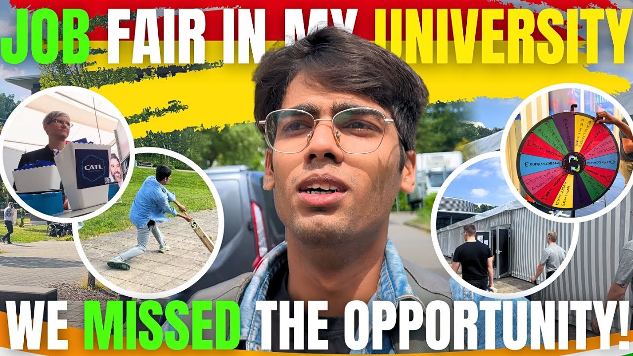 💼 University Job Fair in Germany 🇩🇪 | What We Missed?! 😩 | Student Life ...
