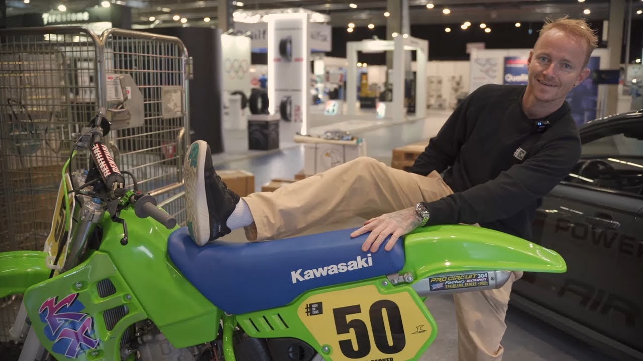 René er mekaniker?! På messe med Airtox + Niels' KX500