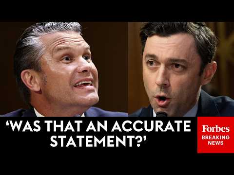 BRUTAL: Jon Ossoff Brings The Receipts To Read Hegseth's Own Claims About Iran War Right Back To Him