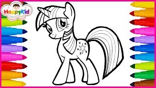 ระบายสี My Little Pony-Twilight Sparkle | ระบายสีสำหรับเด็ก | Twilight Sparkle Coloring Page
