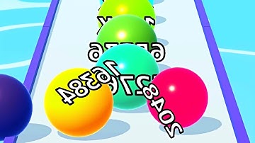 Ball Run Infinity Number Up To (128M, 256M, 512M, 1024M) ! All Levels Gameplay Part 92 android, ios