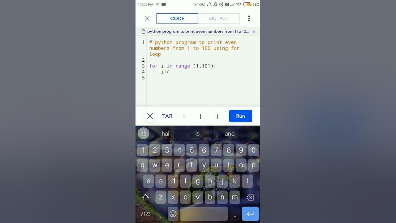python program to print even numbers from 1 to 100 using for loop. # ...