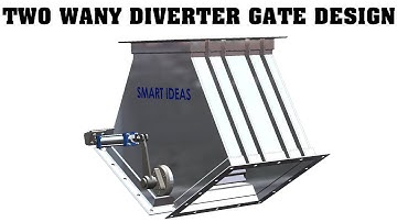 Two way diverter gate valve design with solid works ,#gate_valve,#diveter,#valve,