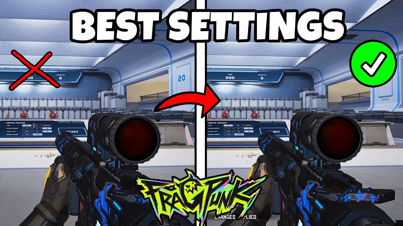 FRAGPUNK BEST SETTINGS AND CUSTOM CROSSHAIR - YouTube