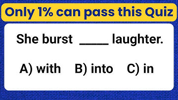 Mixed English Grammar Test | only 1% can pass this Test