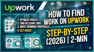 How to Find Work on Upwork Step by Step 2026 2 Min