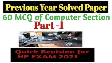 HP JOA(IT) most important computer MCQll previous year  paper of computer operator post code 592ll