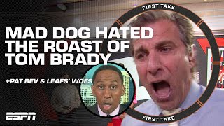 'TOM BRADY'S ROAST WAS GARBAGE!' 🤬 Mad Dog's hot take has Stephen A. up in arms | First Take