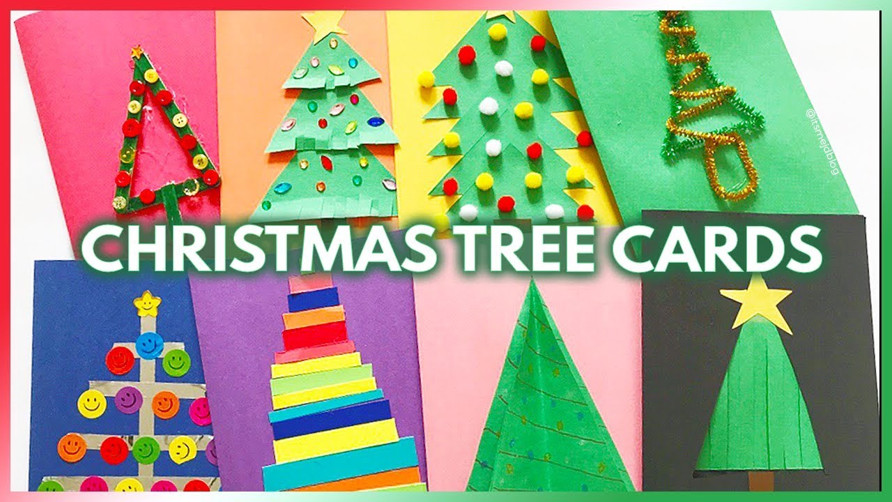 8 DIY Christmas Tree Cards That Kids Can Make YouTube