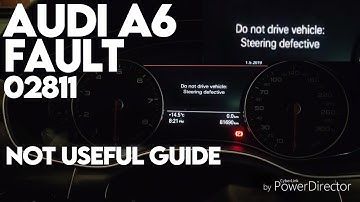 Repair Audi A6 2013 do not drive vehicle steering defective