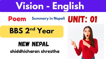 New Nepal summary  || new nepal summary bbs 2nd year || new nepal question answer bbs 2nd year