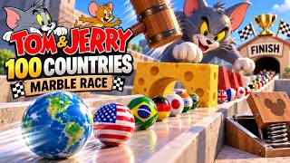 100 Countries, 1 Champion! 🏆 Tom & Jerry Marble Race Tournament | Marbles World Cup screenshot 3