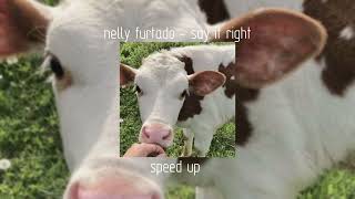 nelly furtado - say it right | speed up