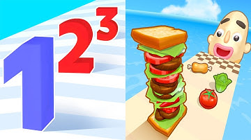 Number Master VS Sandwich Runner - All Levels SpeedRun Gameplay Android iOS Ep 1
