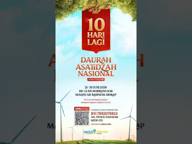MARI AMBIL BAGIAN DALAM PERSIAPAN DAURAH ASATIDZAH SIDRAP 2026/1448