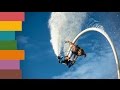 Красивое видео. Flyboard, полет над водой.