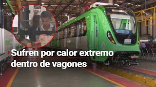 ¡Se derriten! Usuarios del metro en Monterrey enfrentan altas temperaturas por ola de calor