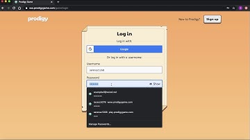 How to log in to prodigy