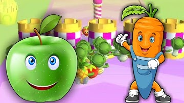 Fruit Rush - All max laval game play iOS and Android Walkthrough ( 연습) || 4 Series | kids game