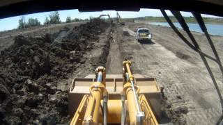 Cat 973C Backfilling Waterline