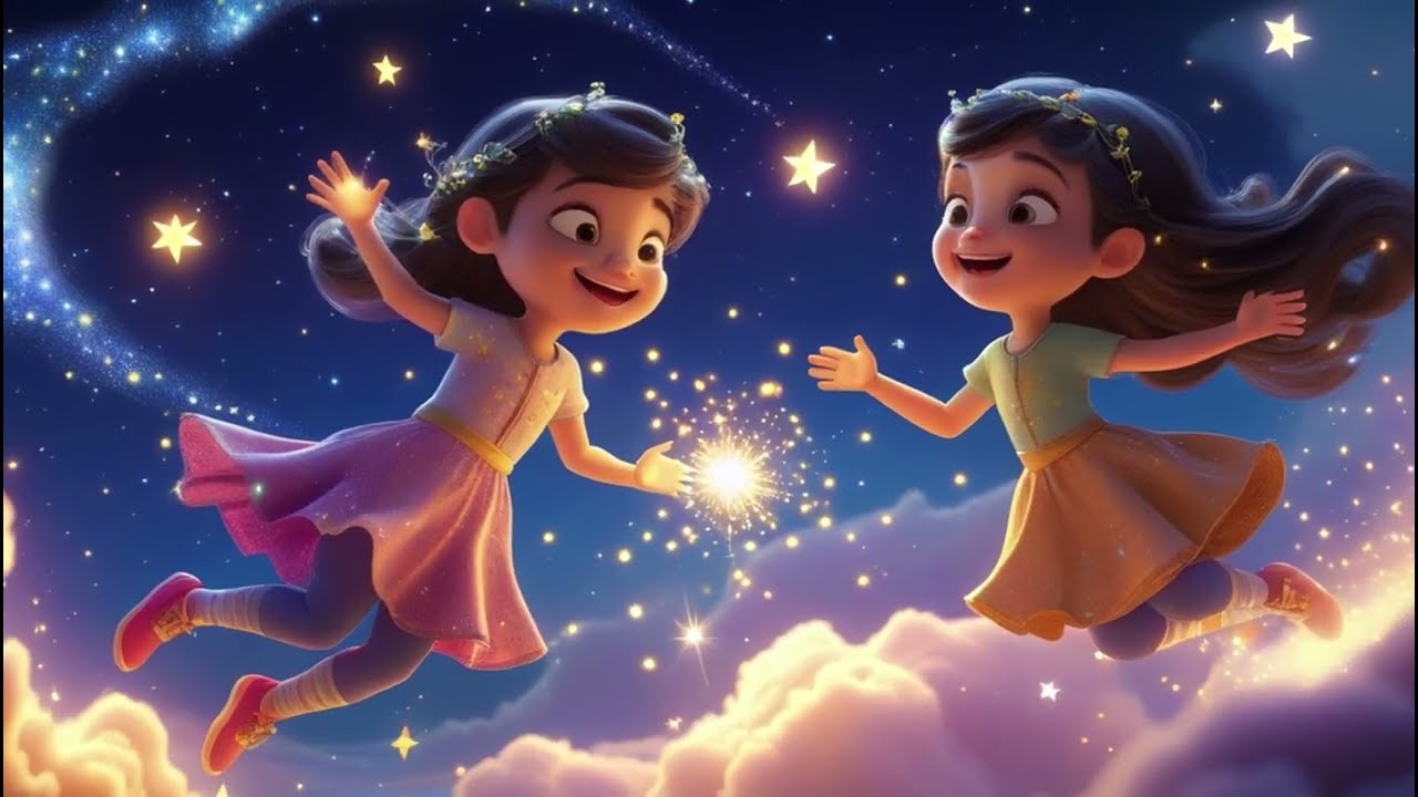 Chunni and Munni with the Shining Star | Bedtime Adventure Song for Kids | Sparkly Night Rhyme