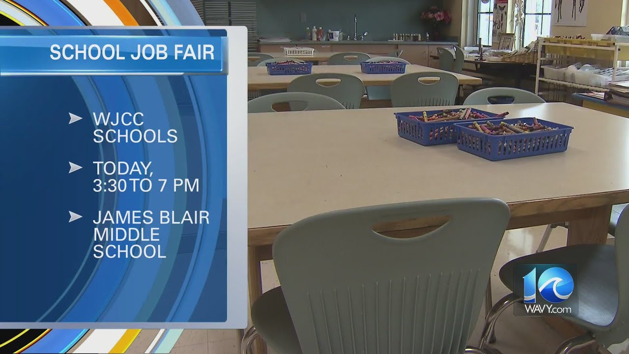 Williamsburg James City County Schools to host job fair May 24 YouTube