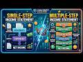 Single Step vs Multiple Step Income Statement | CMA Part 1