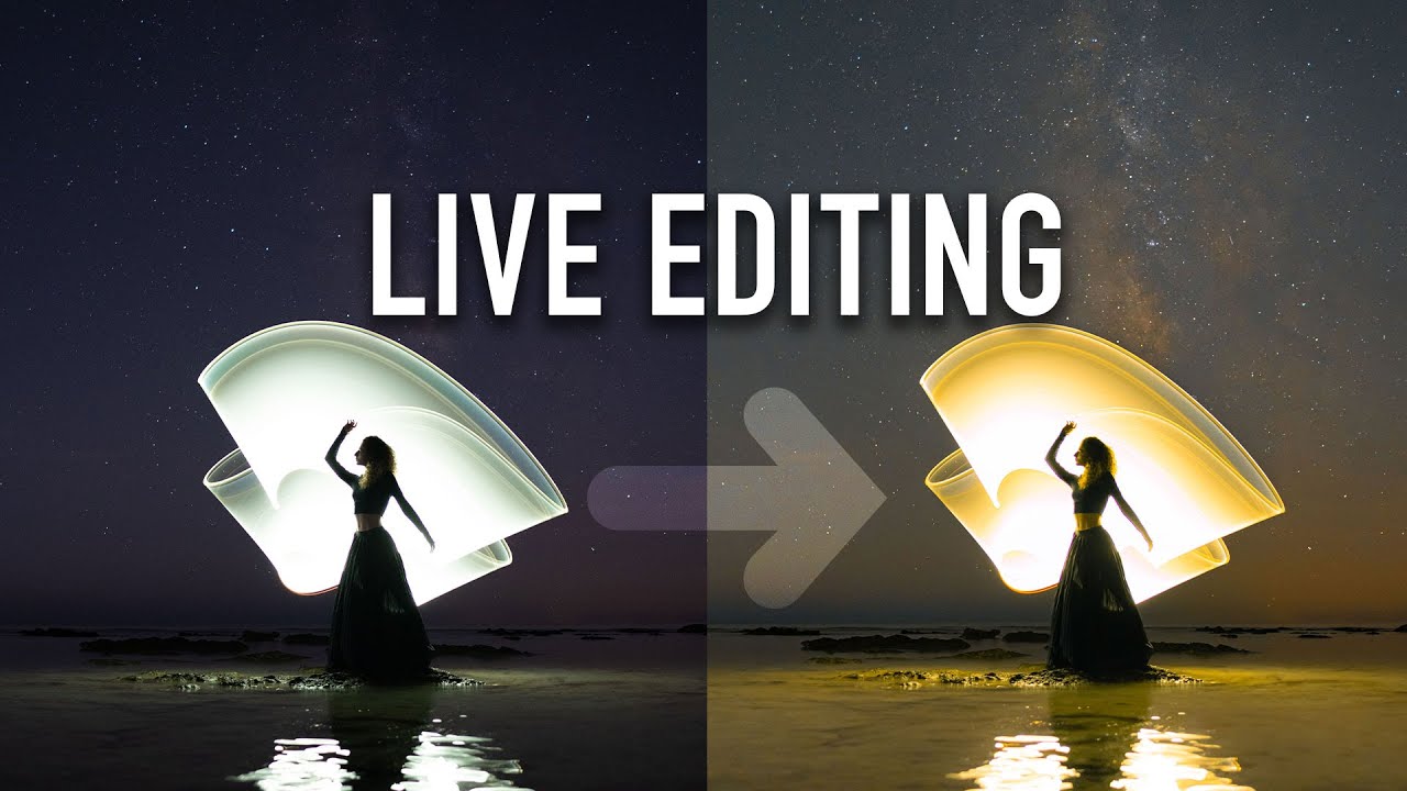 Capturing Nightscapes with Light-Painting Photography and the Milky Way: Live Streaming