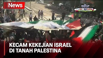 Aksi Bela Palestina di Yogyakarta, Ribuan Massa Bentangkan Bendera Indonesia dan Palestina