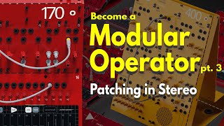 Celebrity Modular Operator pt. 3 - Patching in Stereo - Teenage Engineering POM 400 Profile